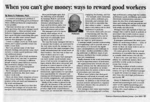 # 11 - July 04 - When you can't give money: ways to reward good workers