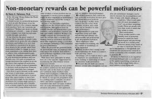# 2 - Dec 02 - Non-monetary rewards can be powerful motivators