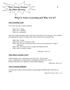 What is Active Learning